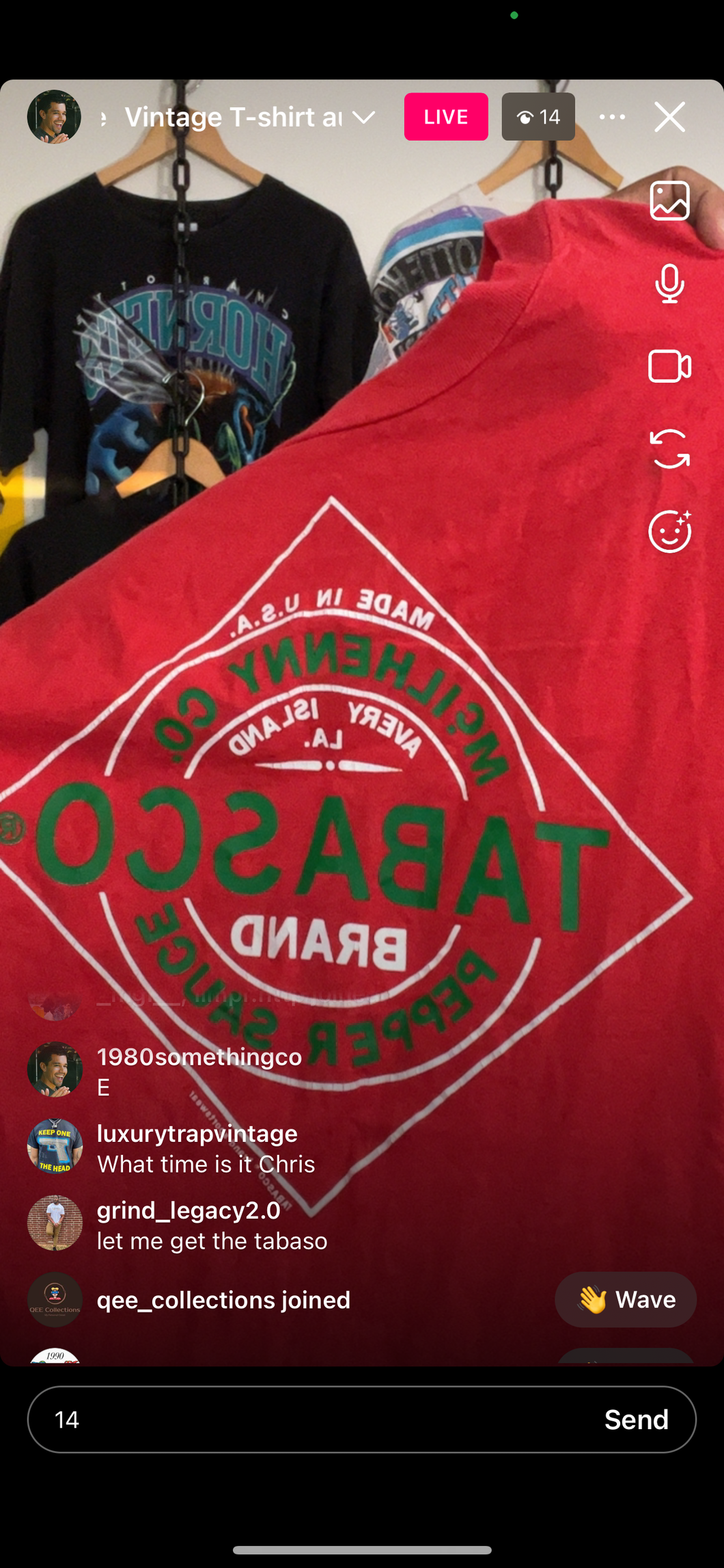 14 tabasco (secondhand)