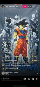 70 dbz orange suit guy blue grey (secondhand)