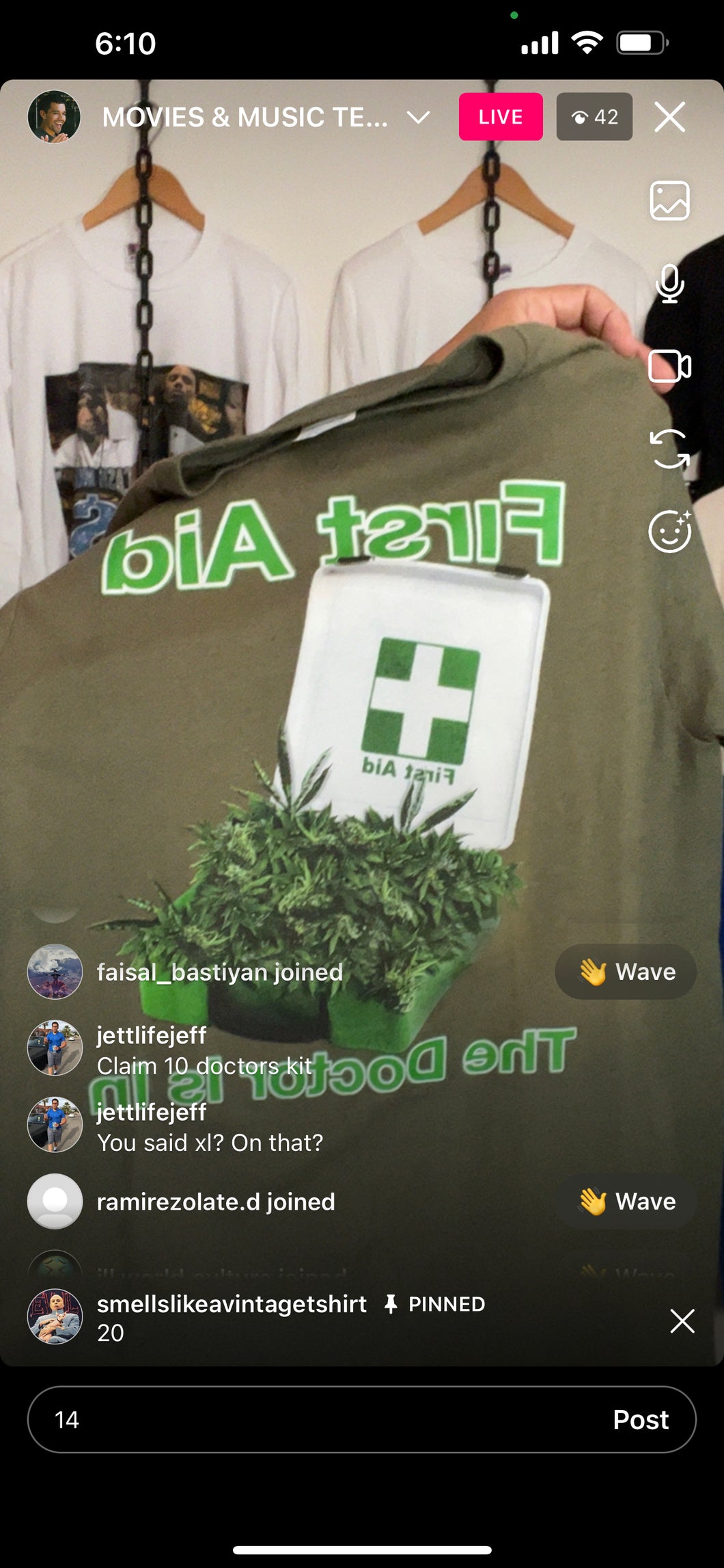 Doctor is in weed shirt (secondhand)