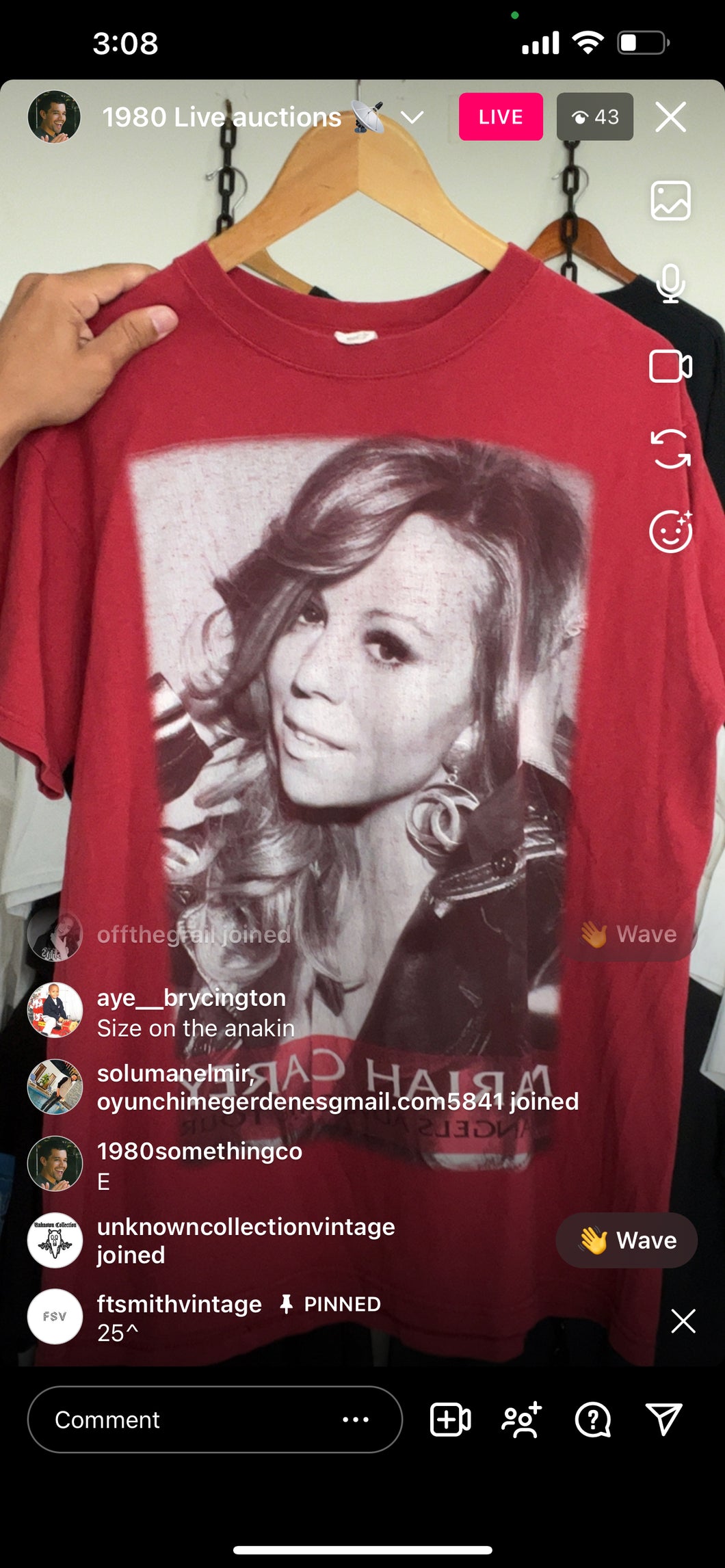 Mariah Carey shirt (secondhand)
