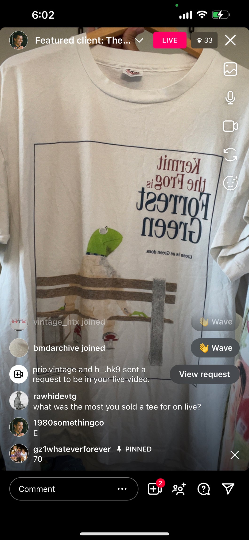 Vtg Forrest Green shirt (secondhand)