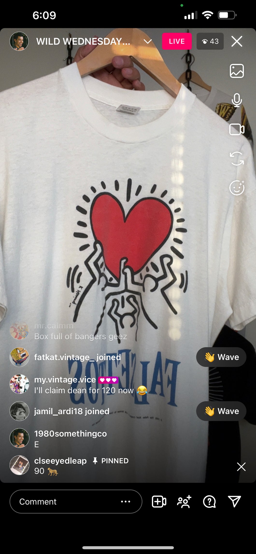 ‘92 Keith Haring shirt (secondhand)