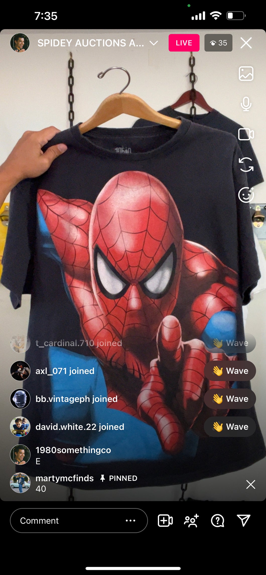 ‘09 Spider Man shirt (secondhand)