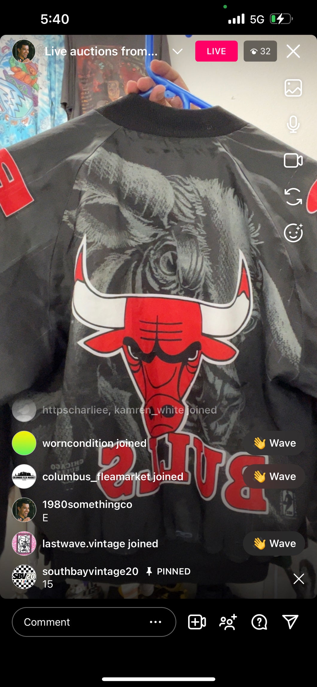 Youth Bulls chalkiline jacket (secondhand)
