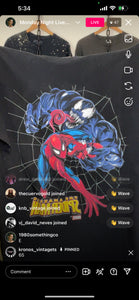 Venom and Spider Man Japan shirt (secondhand)