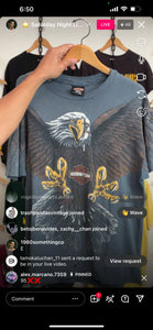 Vtg distressed Harley eagle shirt (secondhand)
