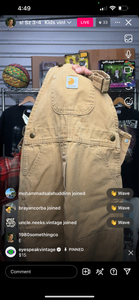 15 carhartt overalls (secondhand)