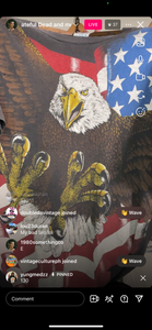 130 eagle american flag aop (secondhand)