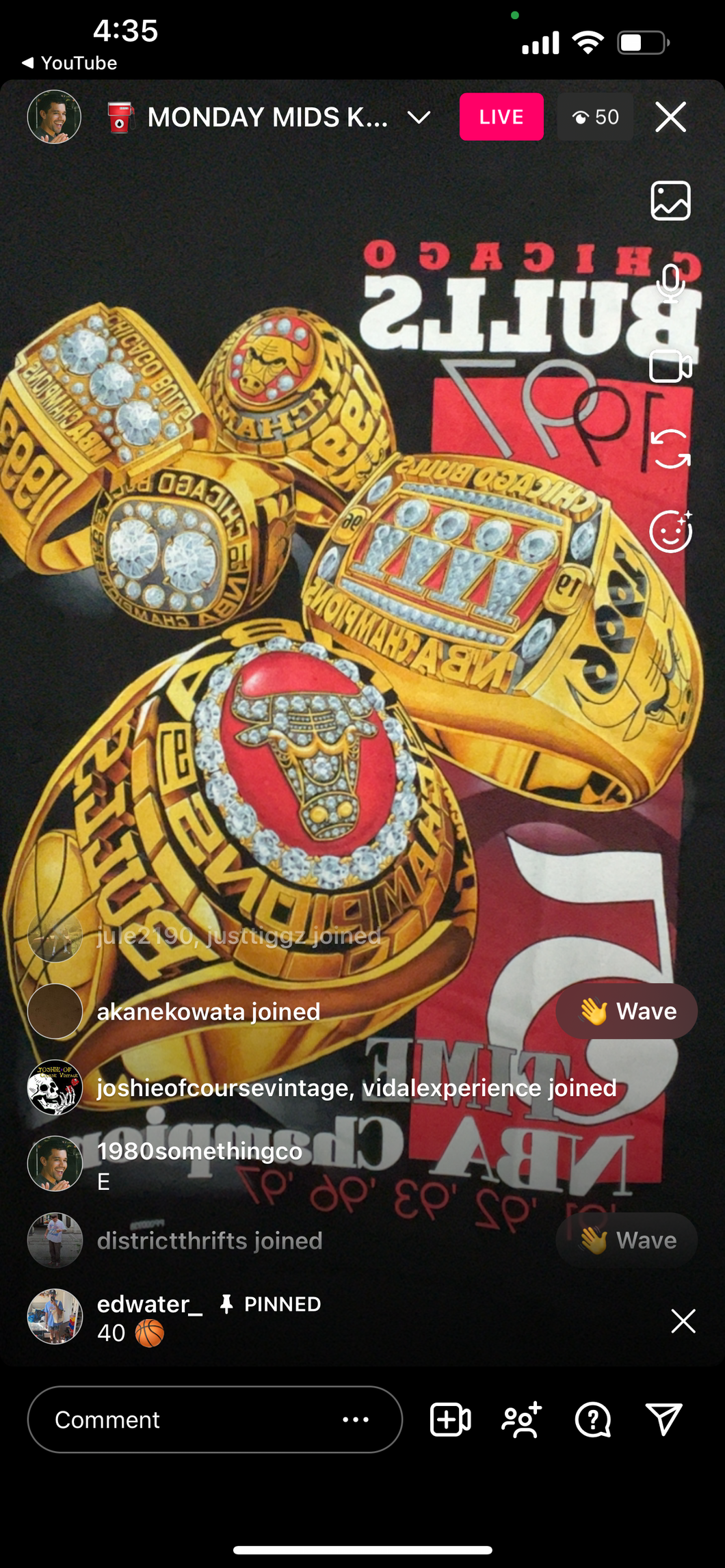 40 Chicago bulls rings (secondhand)