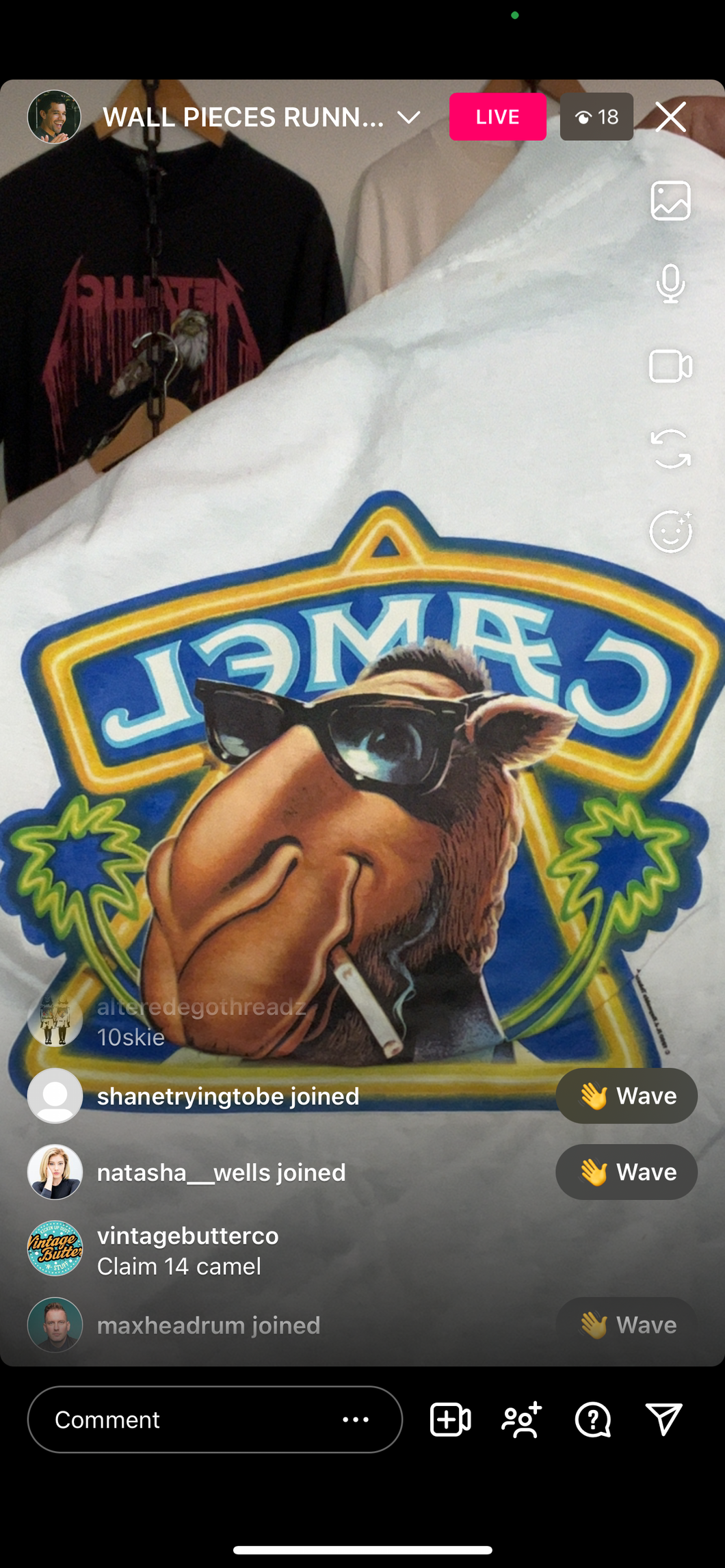 14 camel pocket t (secondhand)