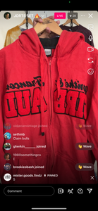 5 girbaud zip up hoodie (secondhand)