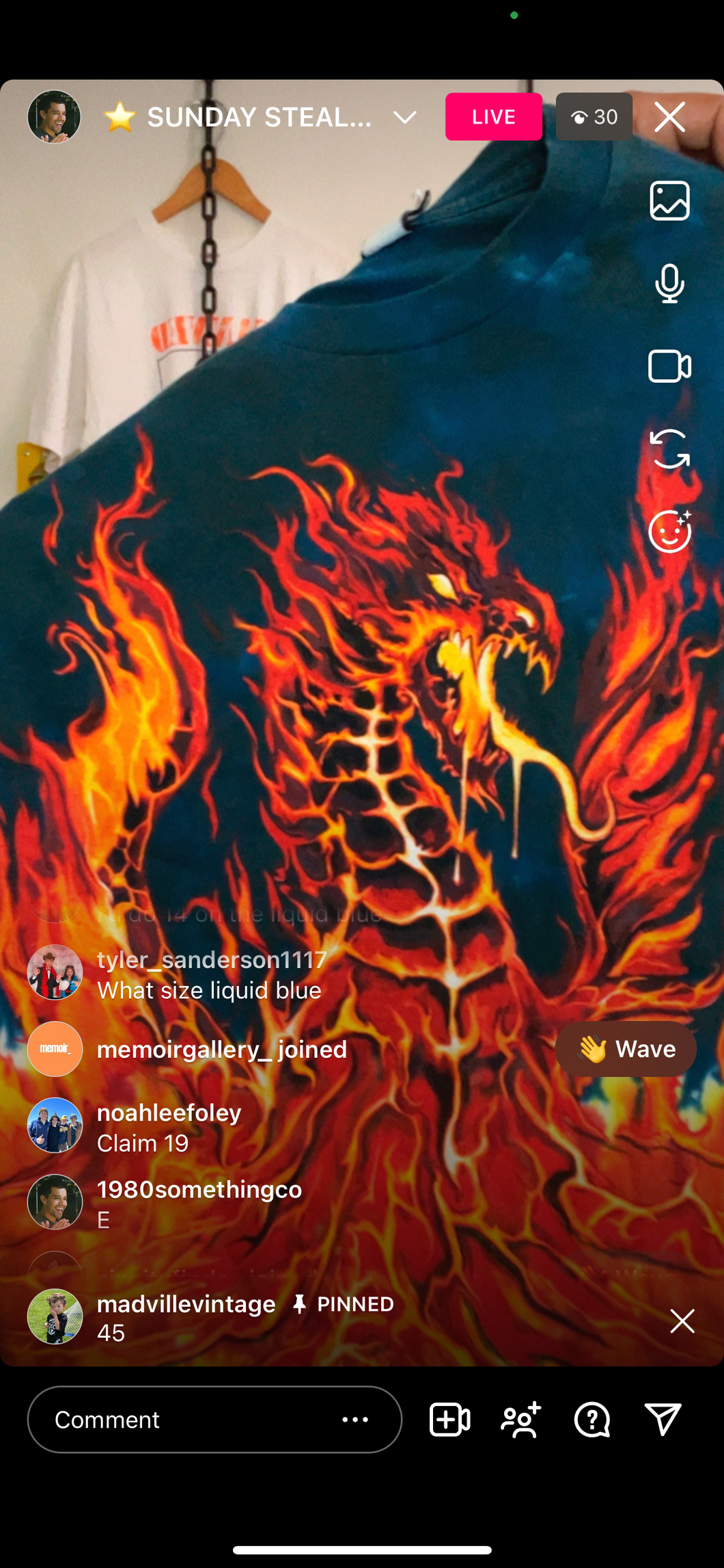 19 tan LB flaming dragon (secondhand)