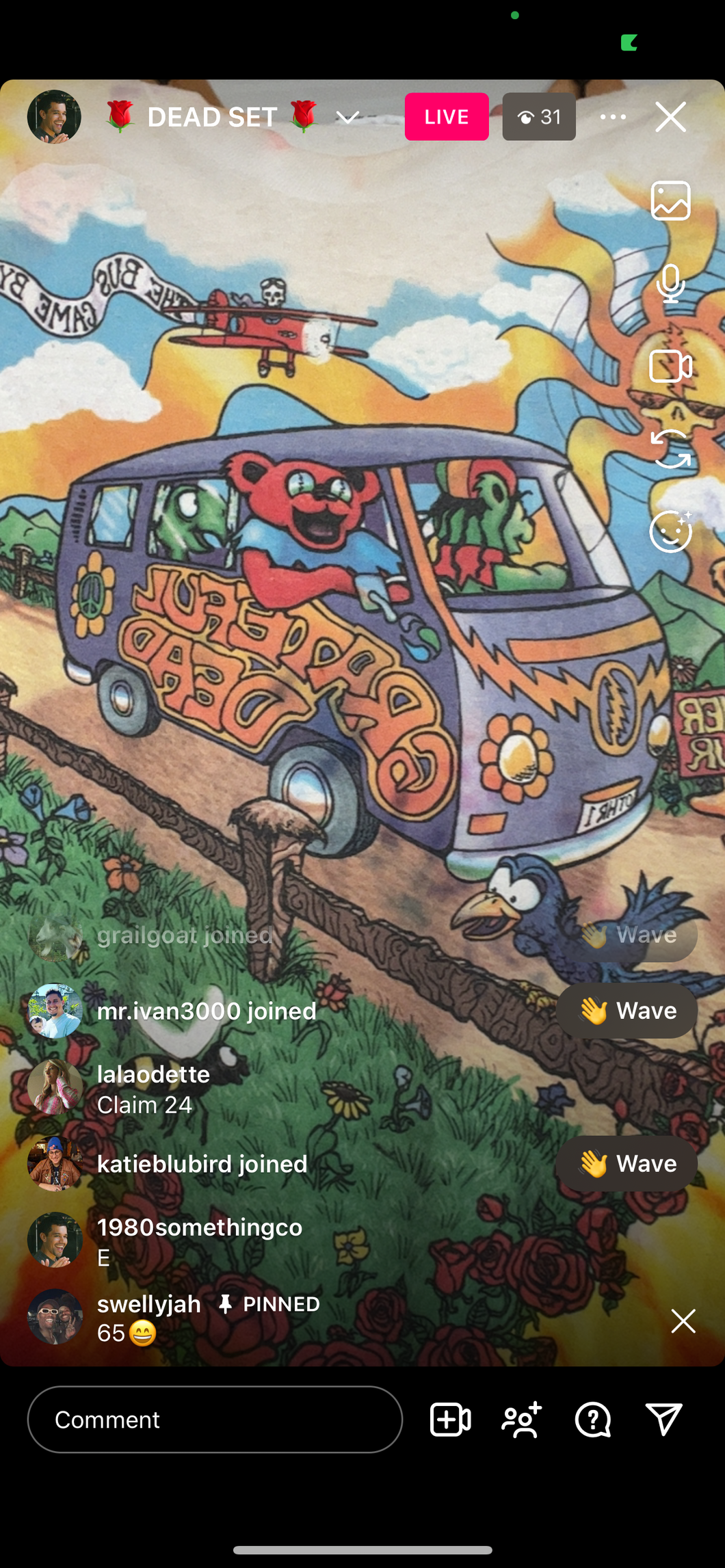 65 Grateful Dead tie dye van