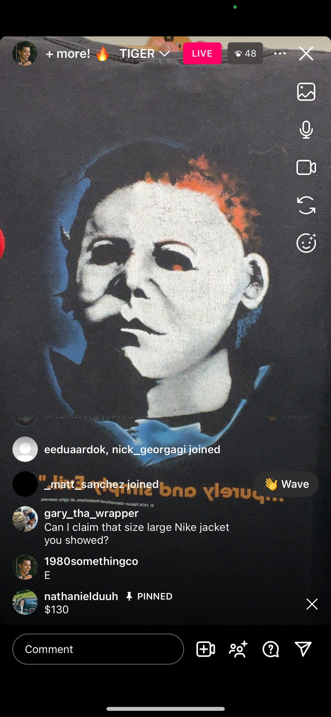 130 halloween Michale myers mullet (secondhand)