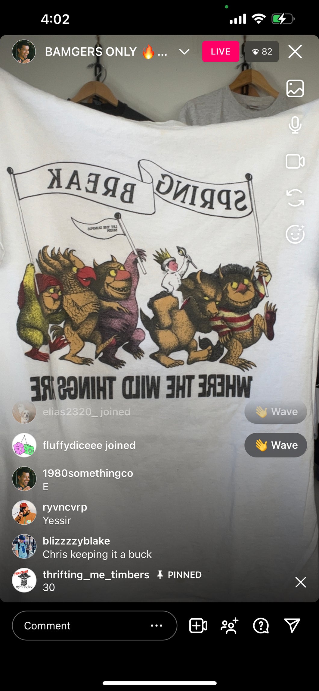 Vtg Where the Wild Things Are shirt (secondhand)