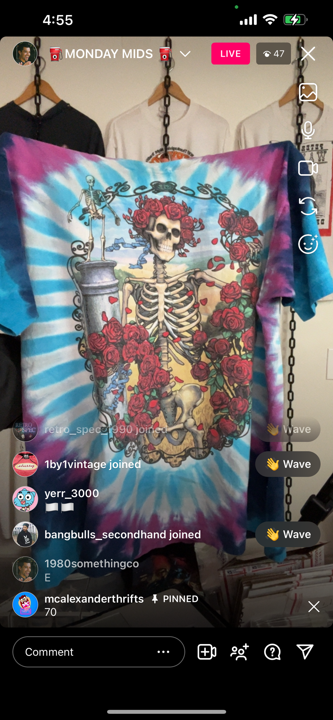 ‘95 Grateful Dead anniversary shirt (secondhand)