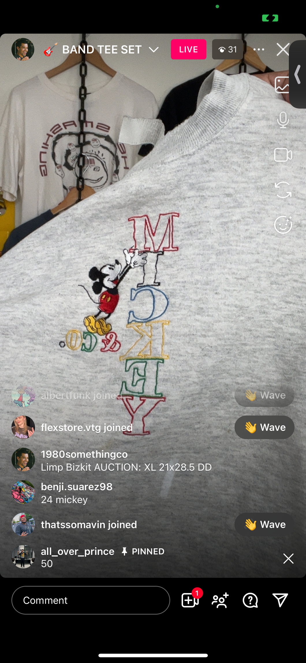 24 mickey & co embroidered crew (secondhand)
