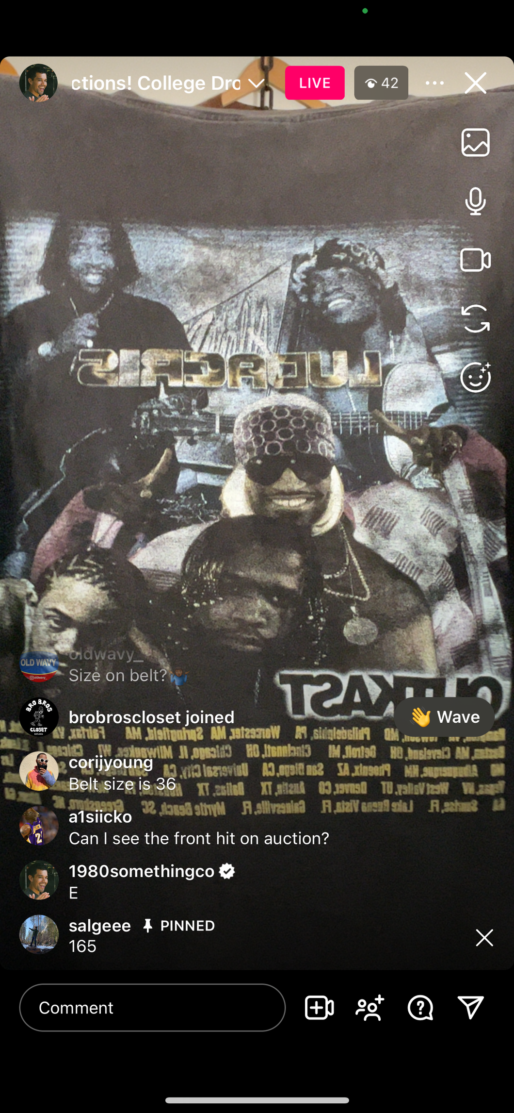 165 Outkast rap tee (secondhand)