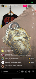 29 brown Rolling Stones lock (secondhand)