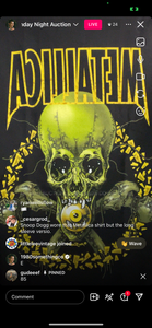 85 Metallica Pushead green skull (secondhand)