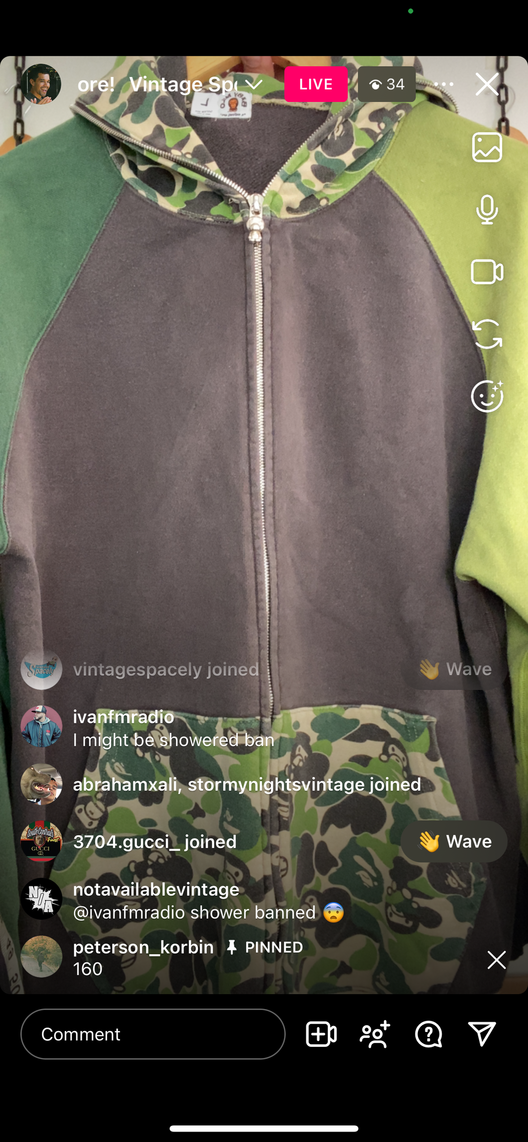 160 green bape hoodie (secondhand)