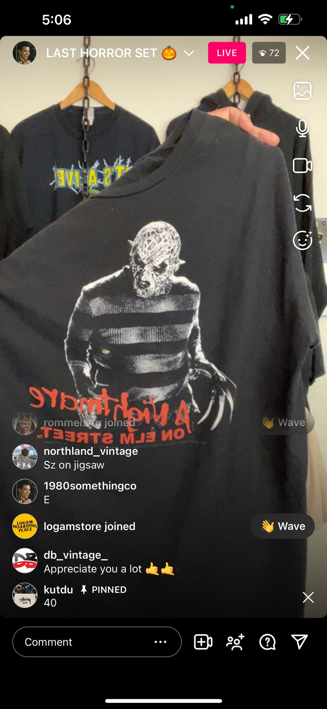 Nightmare on Elm Street shirt (secondhand)