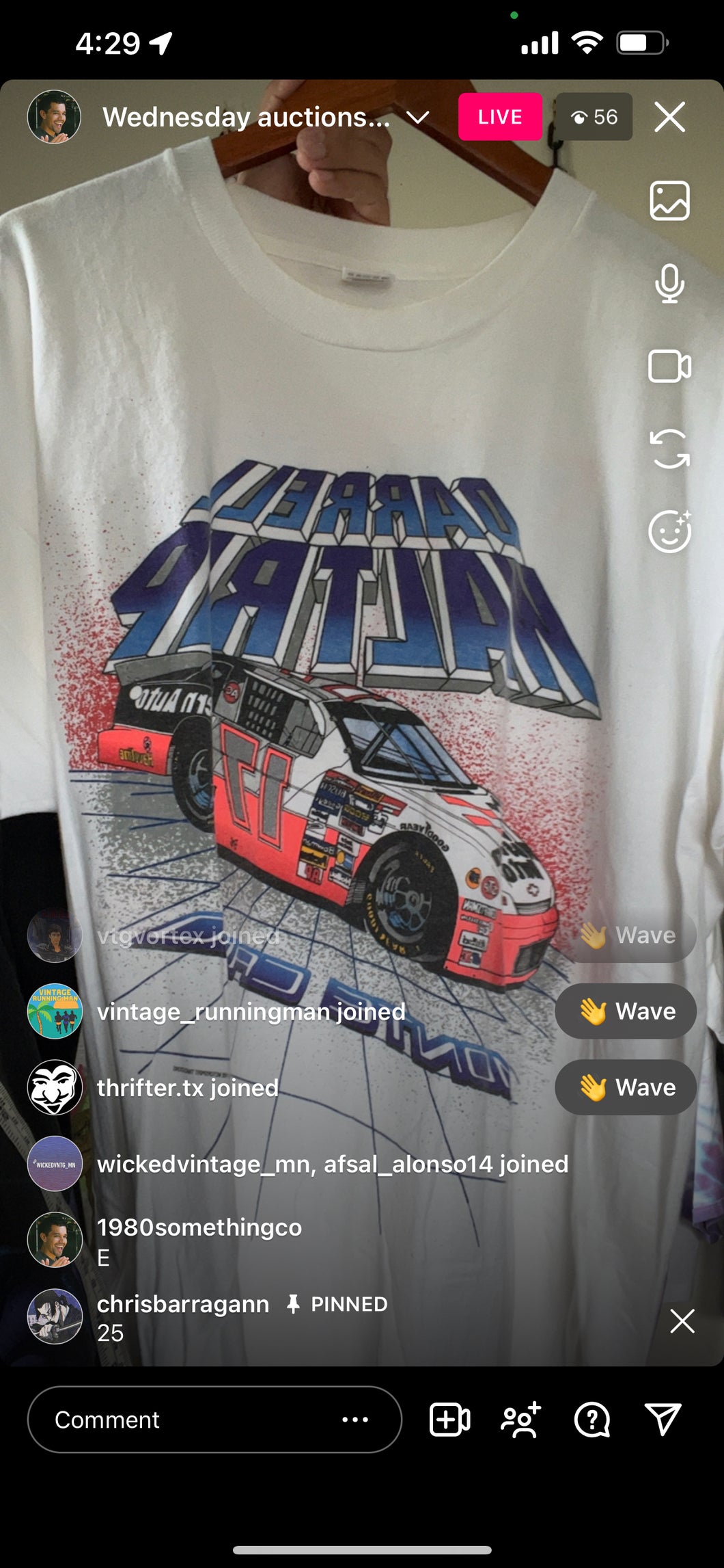 ‘95 Darrell Waltrip NASCAR shirt (secondhand)