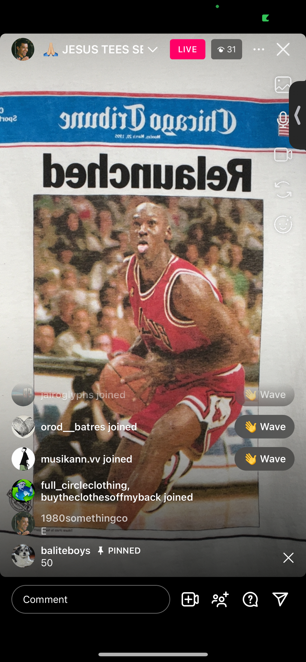 50 tribune launched jordan front page (secondhand)