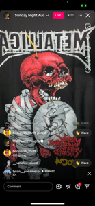 65 metallica red skull (secondhand)