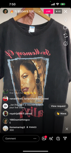 300 aaliyah memorial shirt (secondhand)