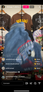 15 mickey denim chore jacket (secondhand)