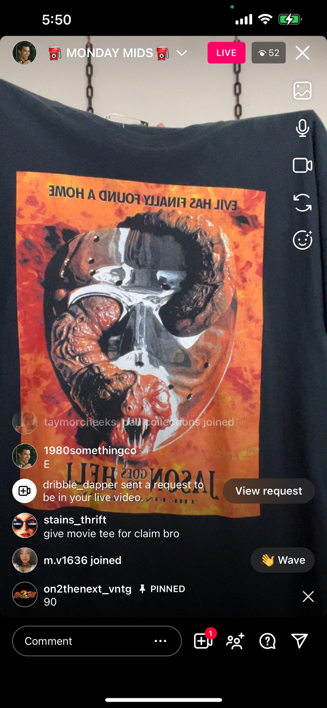 Jason goes to hell shirt (secondhand)