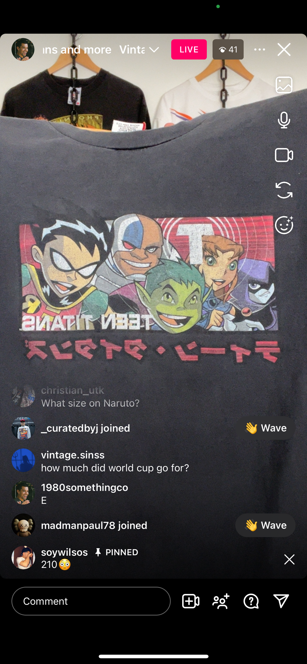 210 black teen titans (secondhand)