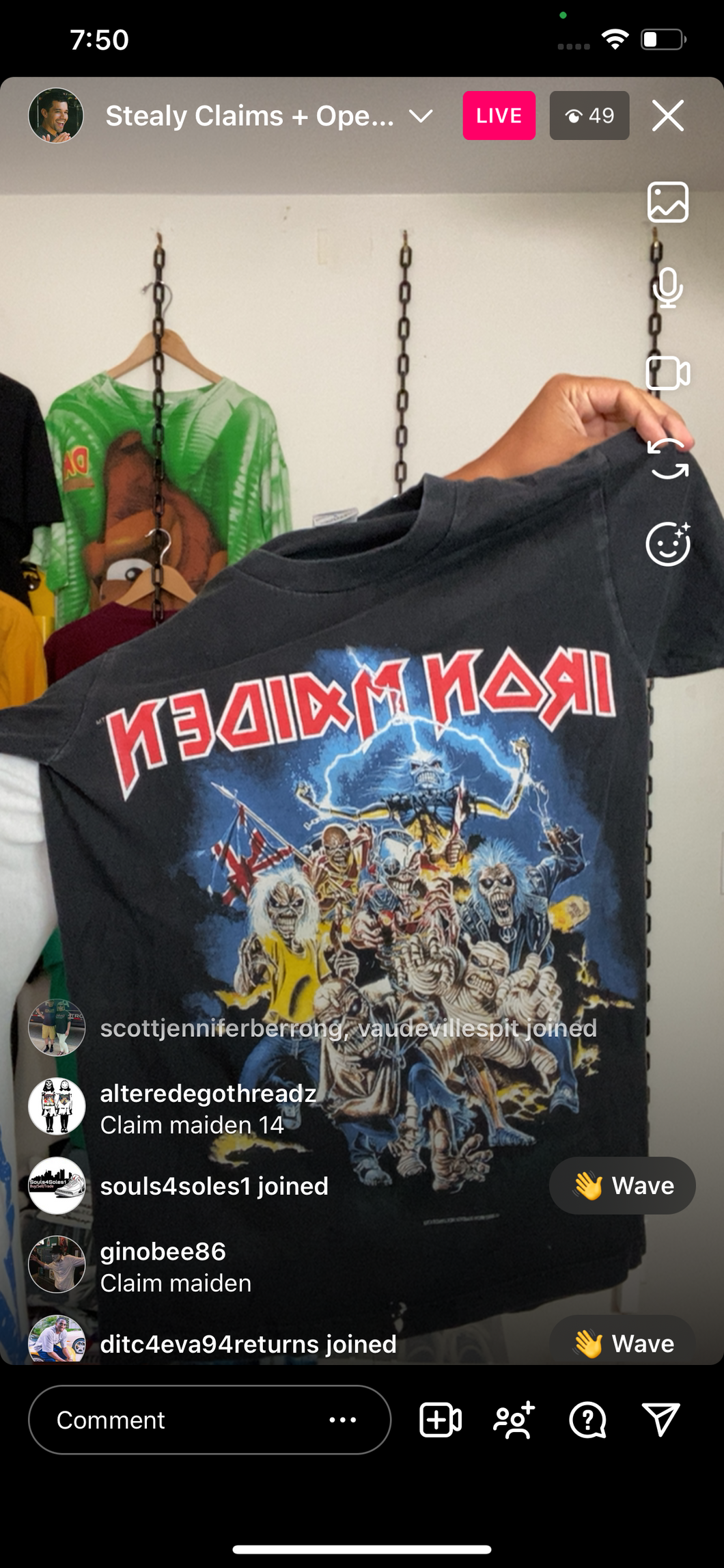 ‘03 Iron Maiden shirt (secondhand)