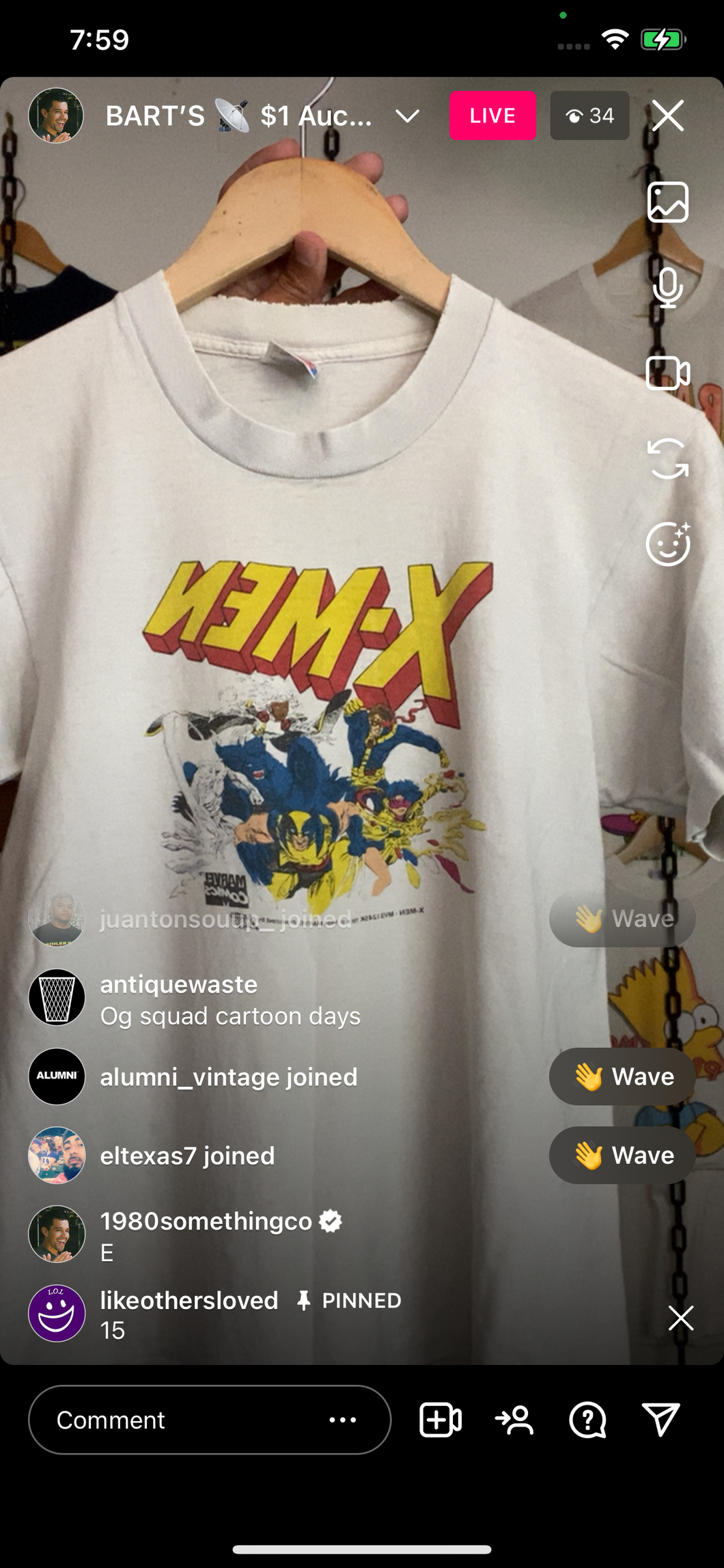Youth X Men shirt (secondhand)