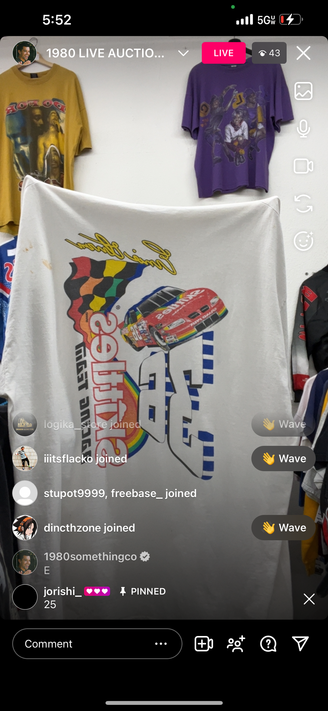 Vtg Skittles NASCAR shirt (secondhand)