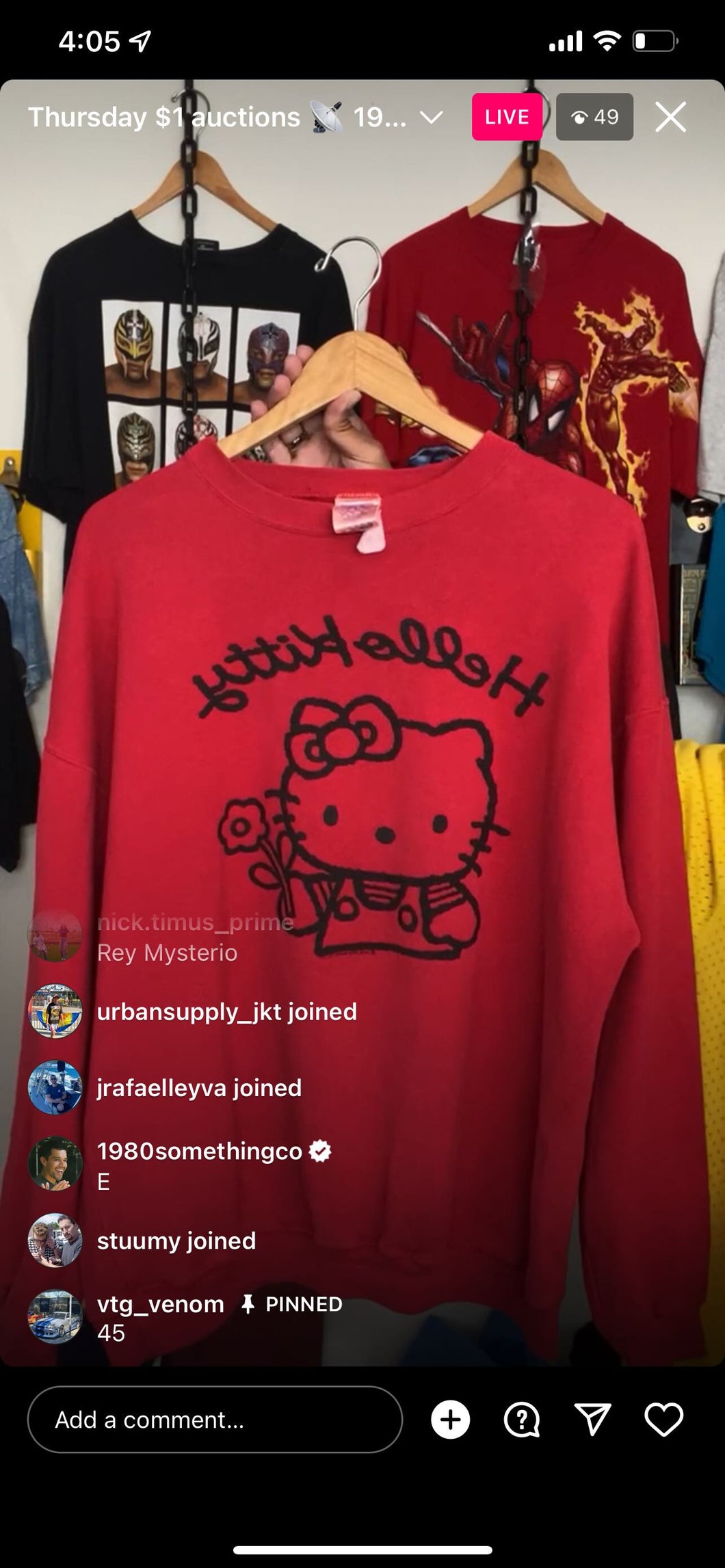Vtg Hello Kitty sweater (secondhand)