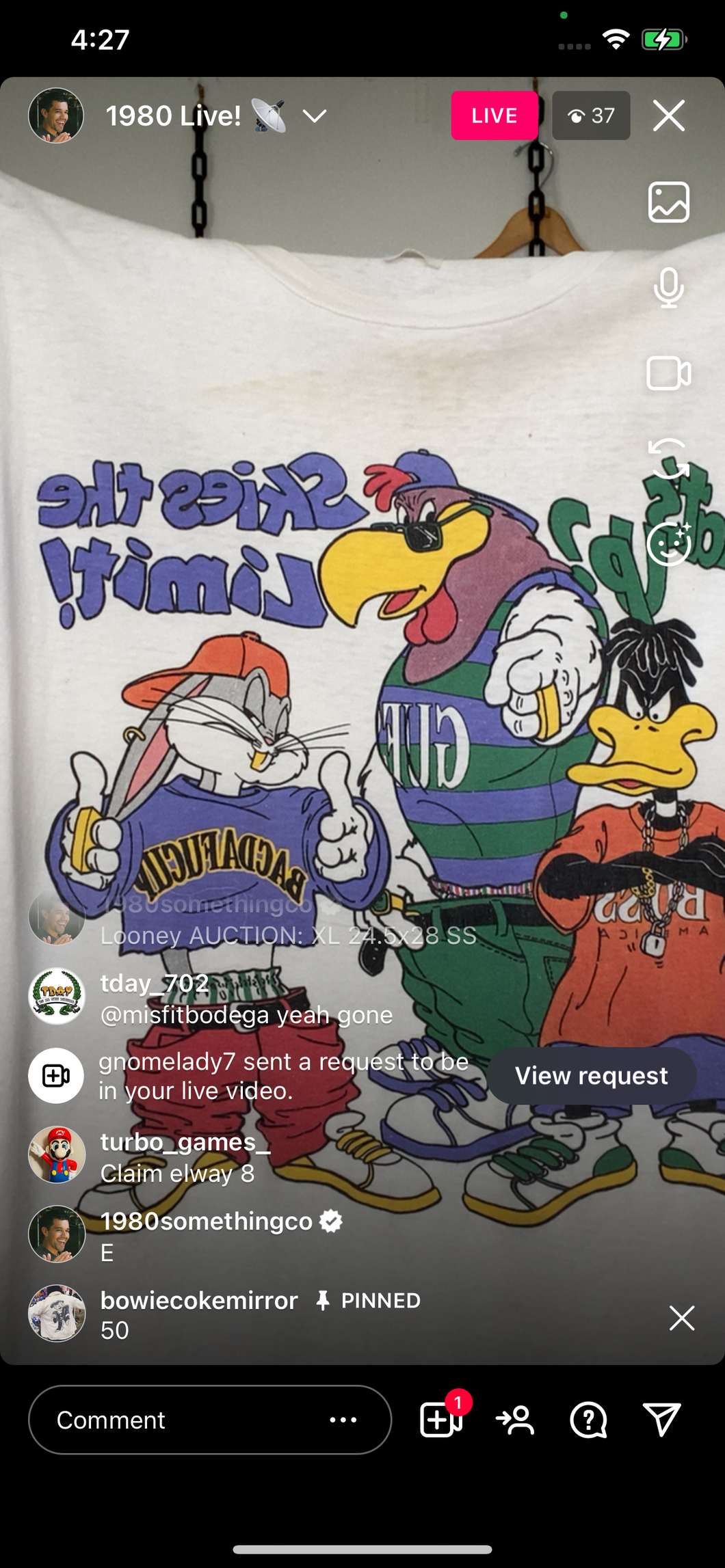 90s Looney Tunes shirt (secondhand)