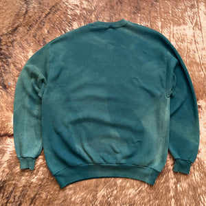 90s sun faded crewneck sweater Sz XL