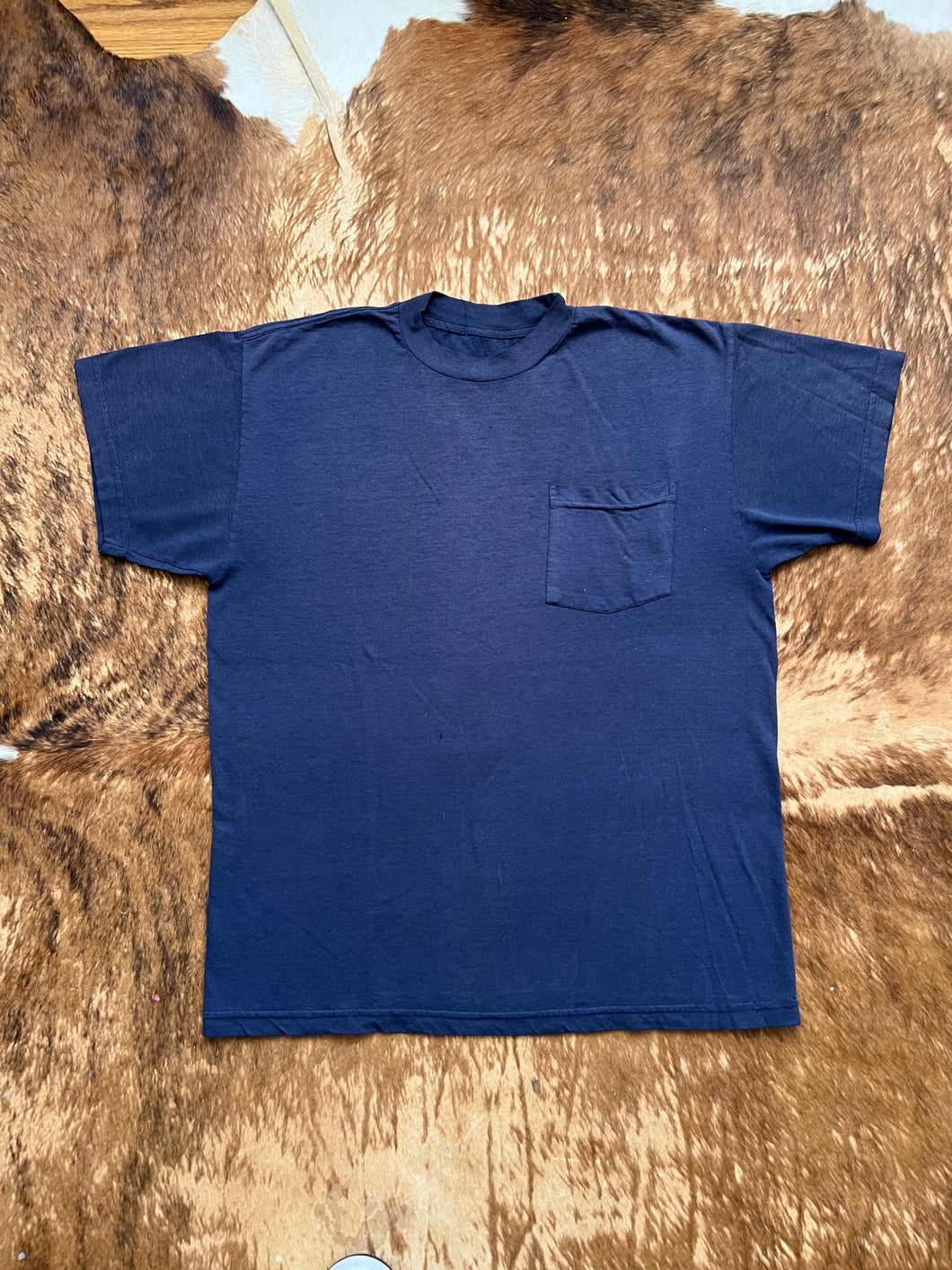 Blank vintage shirt (Blue) (Secondhand)